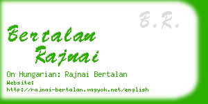 bertalan rajnai business card